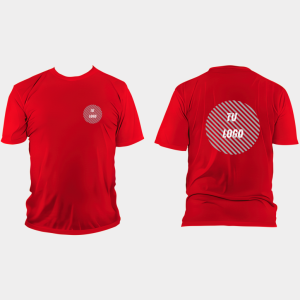 BASE REMERA PARA LOGOS ROJO