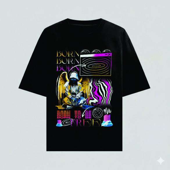 REMERA BORN TO BE (OVERSIZE)