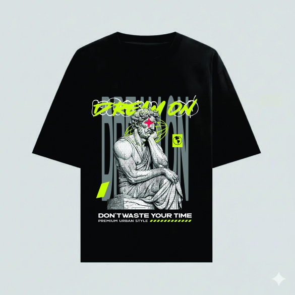 REMERA DREAM ON (OVERSIZE)