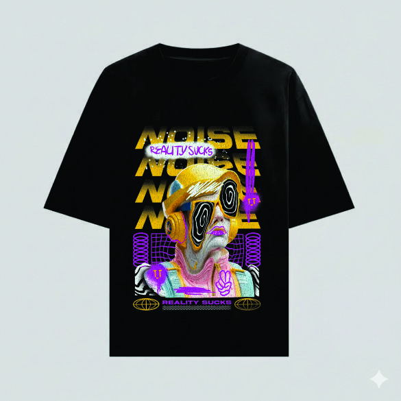 REMERA NOISE REALITY SUCK (OVERSIZE)