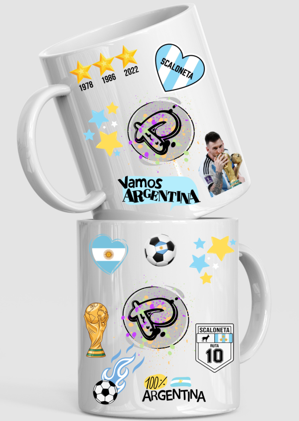 Tazas de Cerámica MUNDIAL! con plancha DTF UV