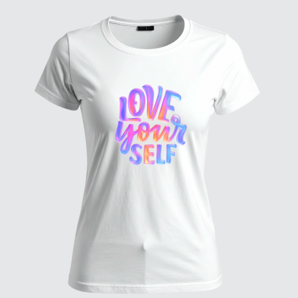 REMERA LOVE YOUR SELF (Dama)