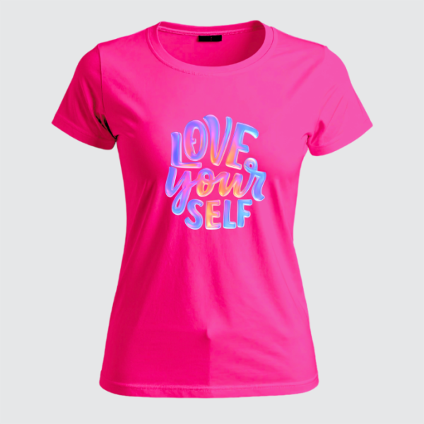 REMERA LOVE YOUR SELF (Dama)