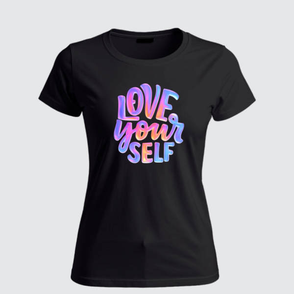 REMERA LOVE YOUR SELF (Dama)
