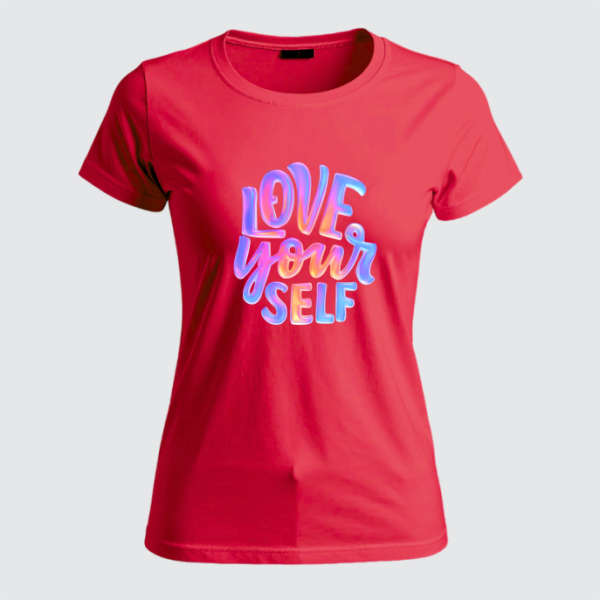 REMERA LOVE YOUR SELF (Dama)