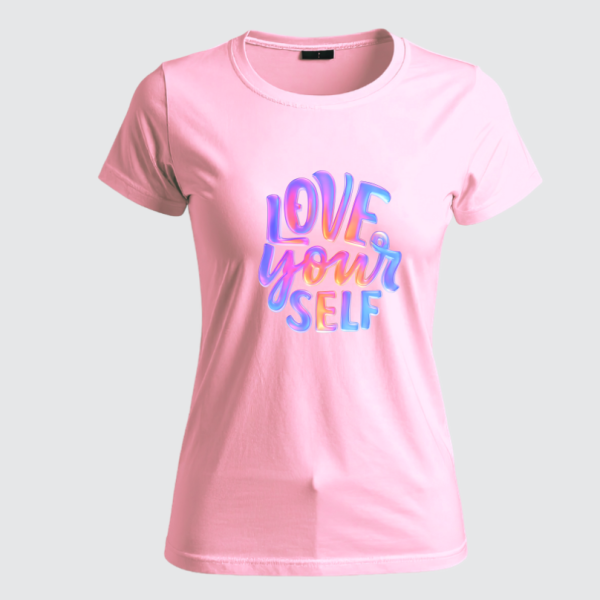 REMERA LOVE YOUR SELF (Dama)