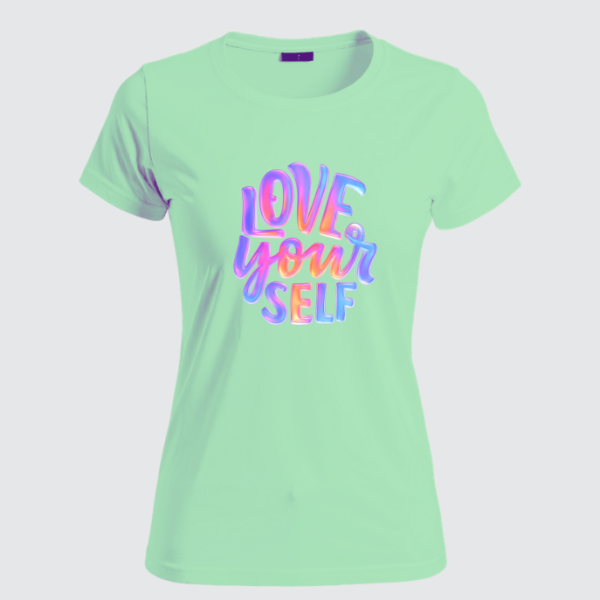 REMERA LOVE YOUR SELF (Dama)