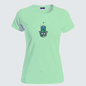 Mano de Fatima Verde Agua