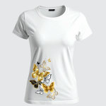 REMERA MARIPOSAS DORADAS (Dama)