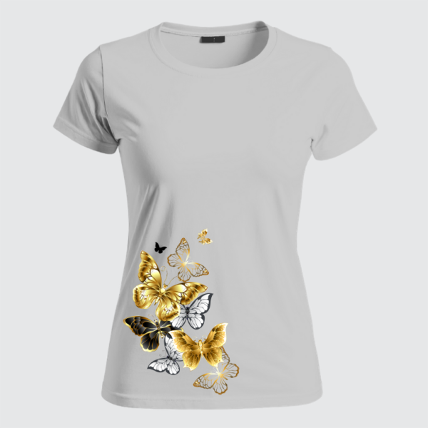 REMERA MARIPOSAS DORADAS (Dama)