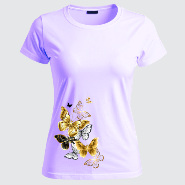 REMERA MARIPOSAS DORADAS (Dama)