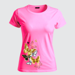 REMERA MARIPOSAS DORADAS (Dama)
