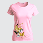 REMERA MARIPOSAS DORADAS (Dama)