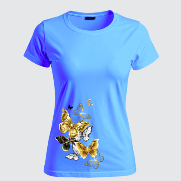 REMERA MARIPOSAS DORADAS (Dama)