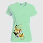 REMERA MARIPOSAS DORADAS (Dama)