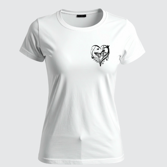REMERA HEART FLY (Dama)