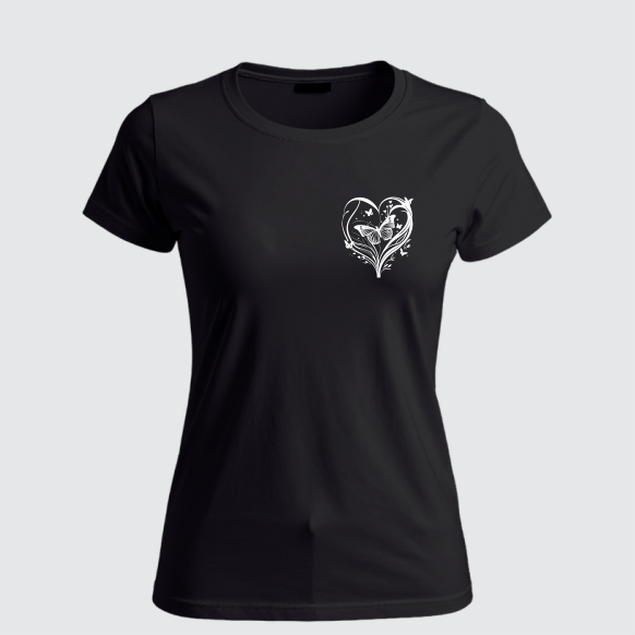 REMERA HEART FLY (Dama)