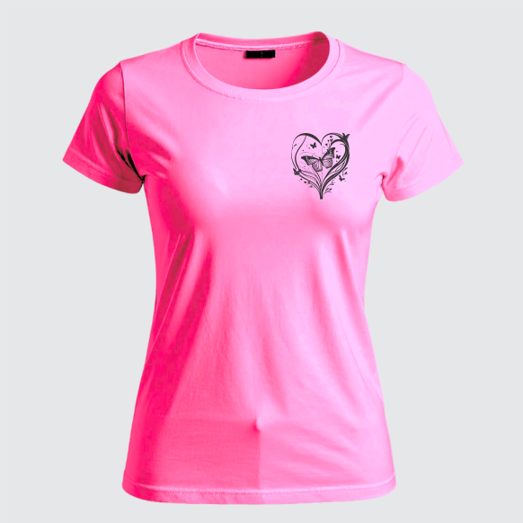 REMERA HEART FLY (Dama)