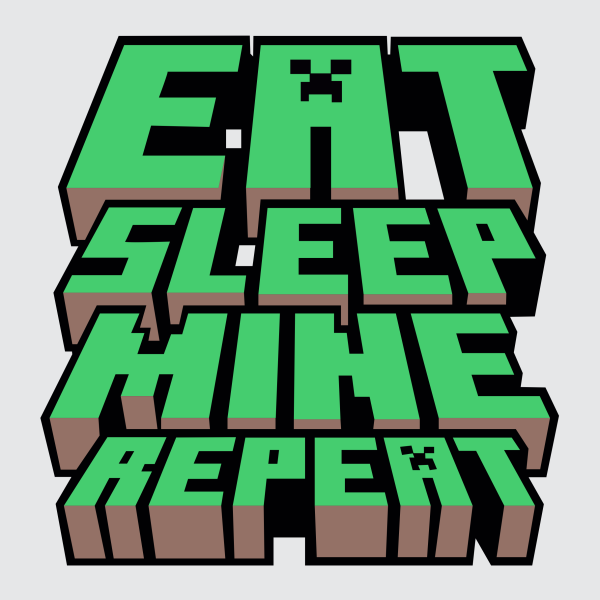 REMERA REPEAT MINECRAFT
