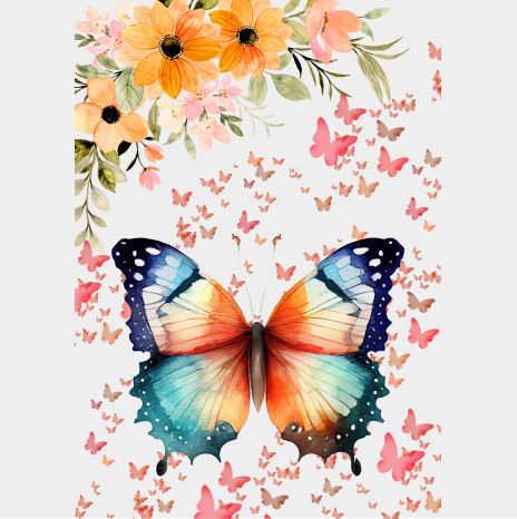 Botella Deportiva MARIPOSA NARANJA